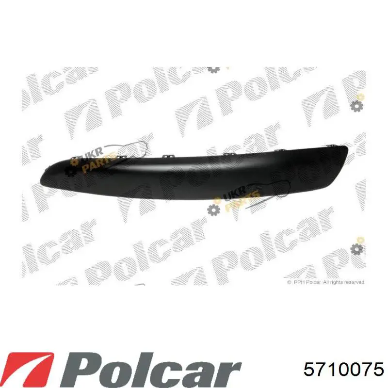 Protector para parachoques delantero izquierdo 5710075 Polcar