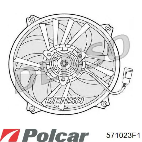 Ventilador eléctrico de refrigeración completo izquierdo (motor y hélice) Polcar 571023F1 precio, desde 36,18 EUR