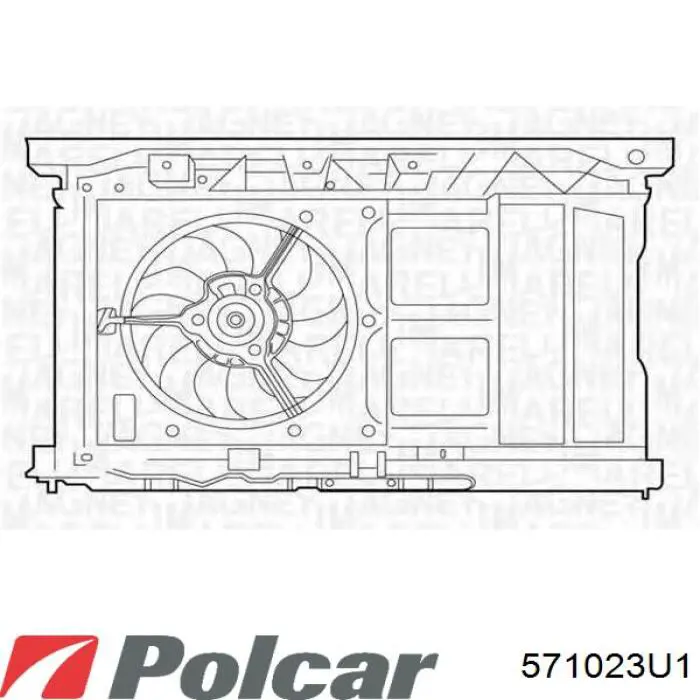 1253A8 Peugeot/Citroen rodete ventilador, refrigeración de motor