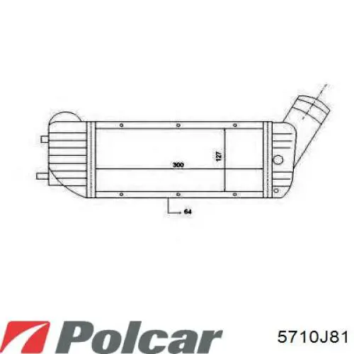 5710J8-1 Polcar radiador de aire de admisión