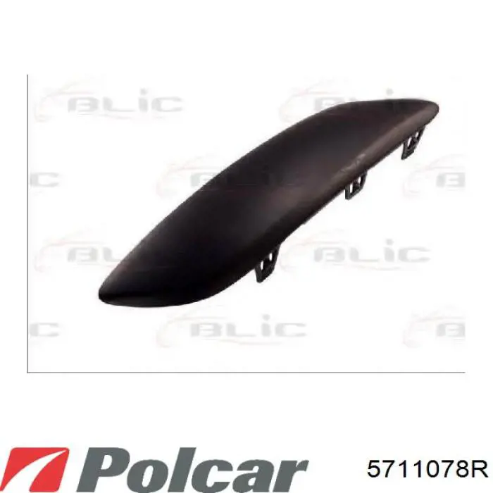 5711078R Polcar moldura de parachoques delantero derecho