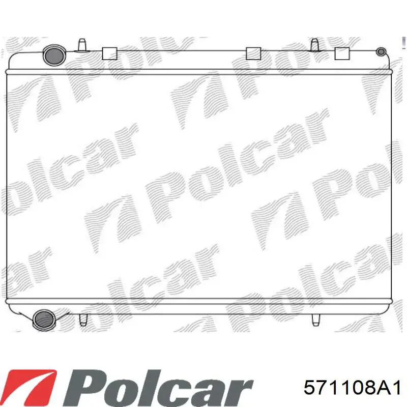 571108A1 Polcar radiador refrigeración del motor