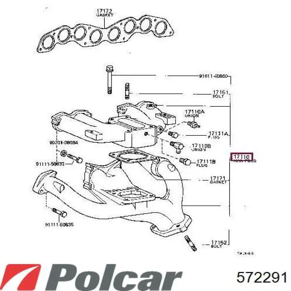 Comprar 572291 Polcar Moldura de maletero