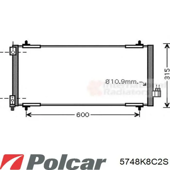 5748K8C2S Polcar condensador aire acondicionado