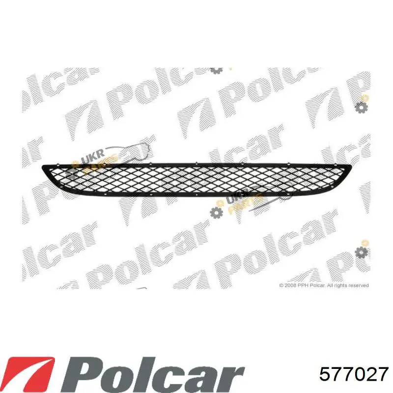 Rejilla del parachoques delantero 577027 Polcar