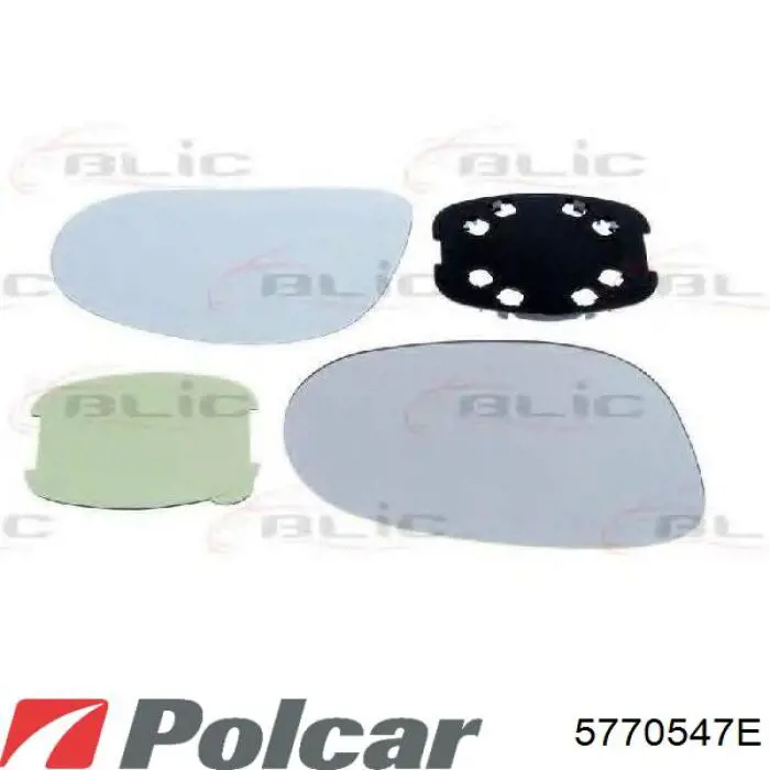 00008151LL Peugeot/Citroen Cristal de espejo retrovisor exterior izquierdo
