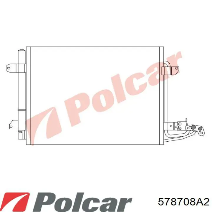 578708A2 Polcar radiador refrigeración del motor