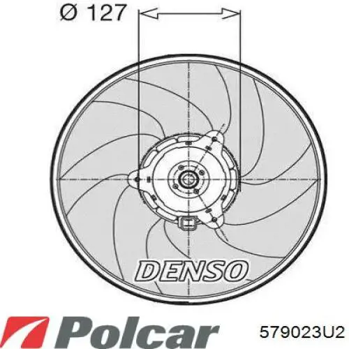 Ventilador del motor 579023U2 Polcar