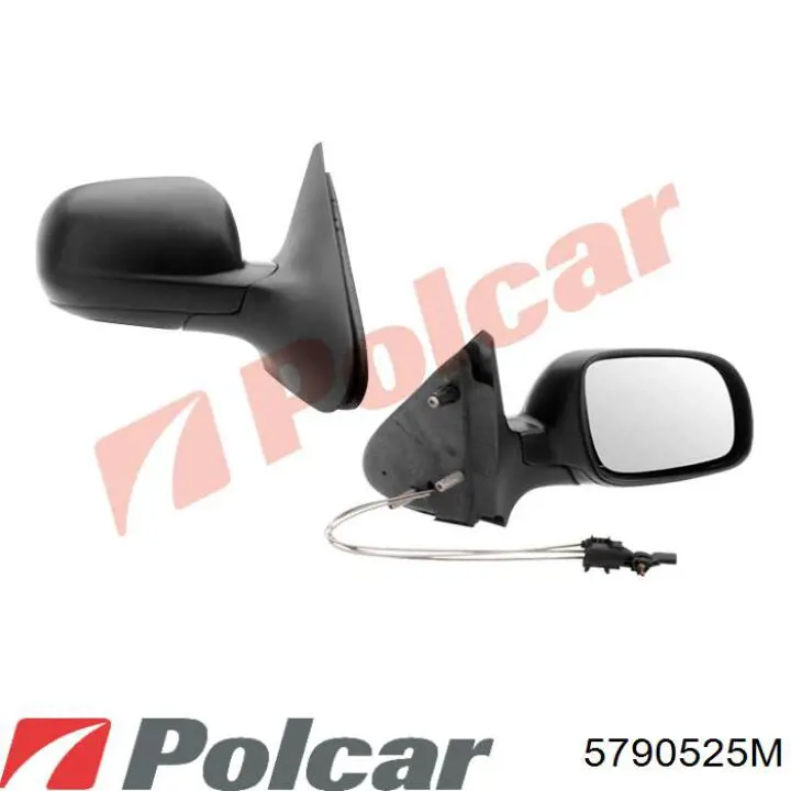 Espejo de retrovisor derecho 0903808 VAN Wezel