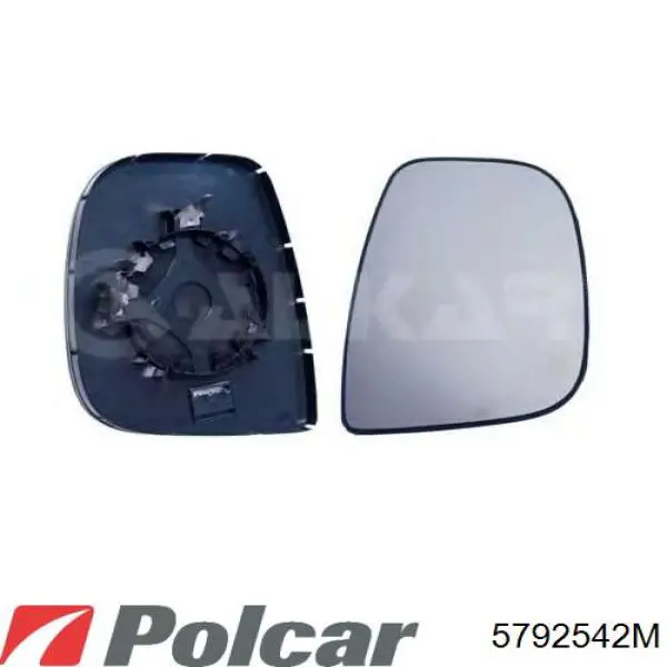 8151NP Peugeot/Citroen cristal de espejo retrovisor exterior izquierdo
