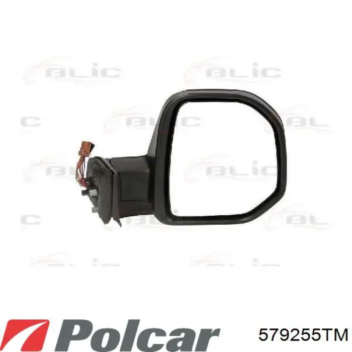Cubierta de espejo retrovisor derecho TYC 30501292