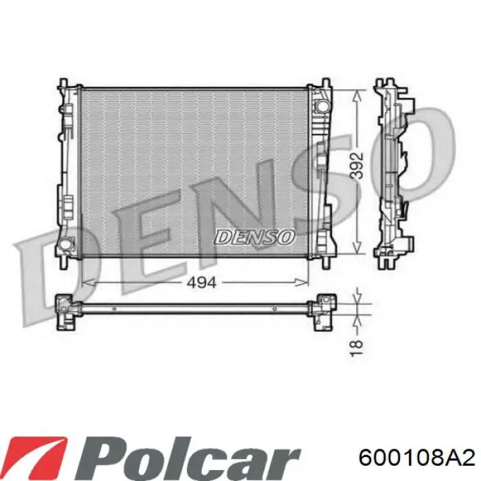 Água radiador Polcar 600108A2 precio, desde 84,97 EUR