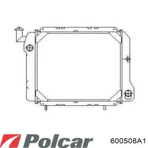 600508A1 Polcar radiador refrigeración del motor