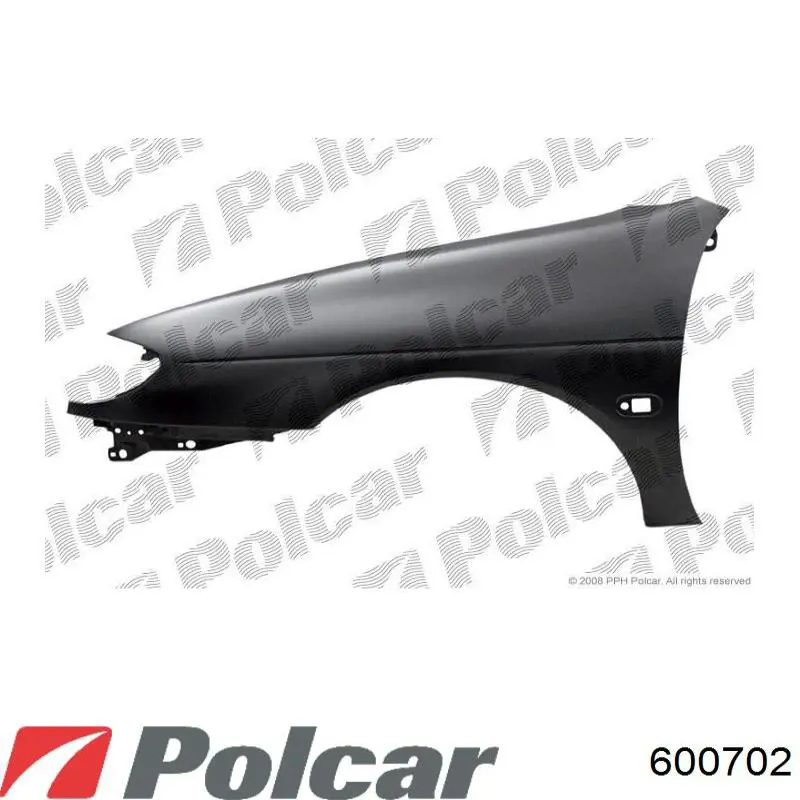 600702 Polcar Aleta delantera