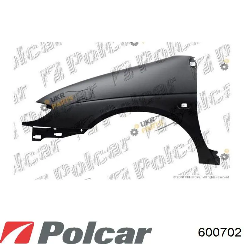 Guardabarros delanteros derecho Polcar 600702 precio, desde 81,31 EUR
