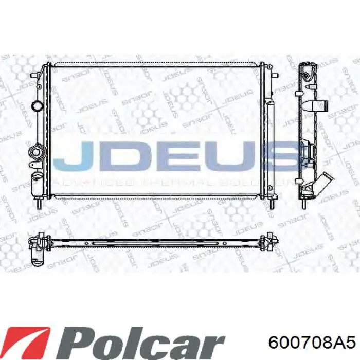 Radiador 600708A5 Polcar