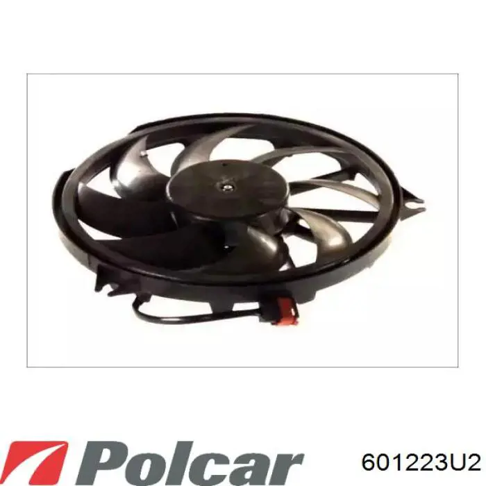 601223U2 Polcar difusor de radiador, ventilador de refrigeración, condensador del aire acondicionado, completo con motor y rodete