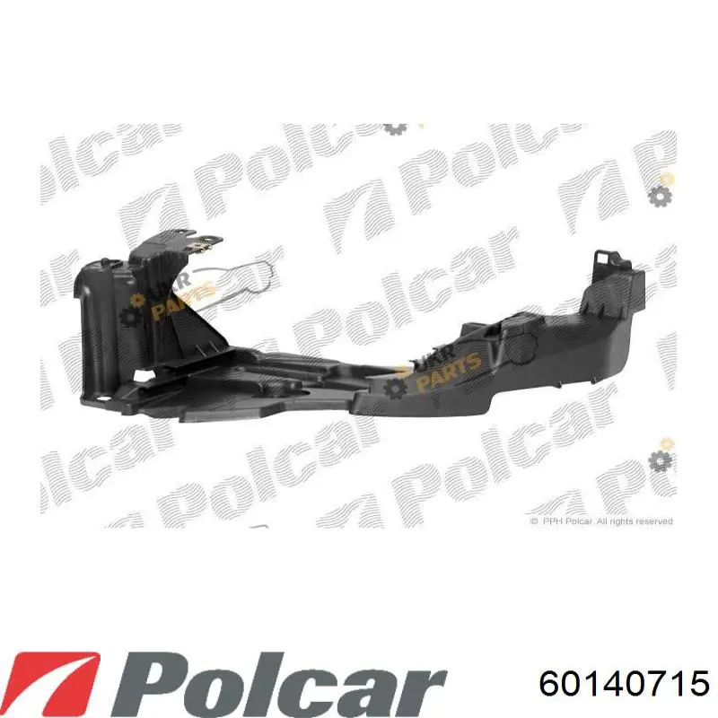 60140715 Polcar soporte deparachoques delantero derecho