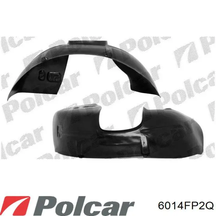 Guardabarros interior trasero derecho del guardafango delantero Phira MG08457