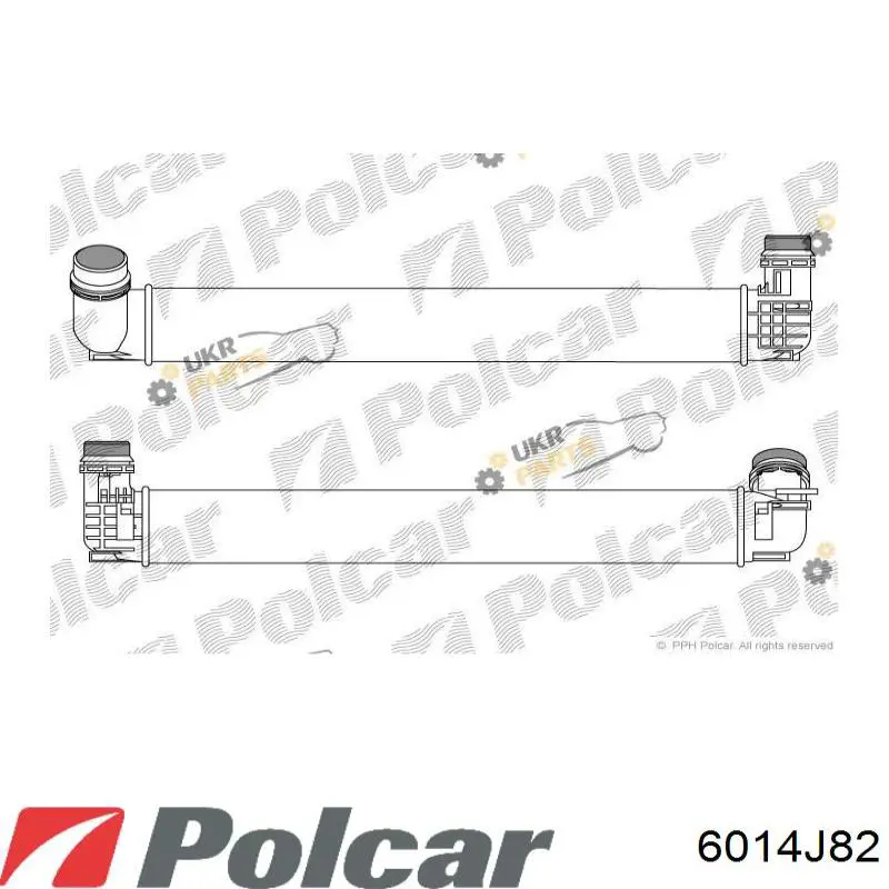 Comprar 6014J82 Polcar Turbo intercooler