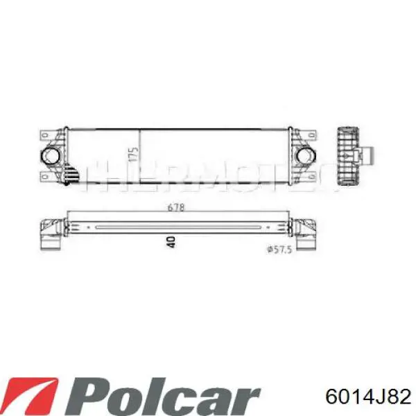Radiador de aire de admisión Polcar 6014J82 precio, desde 94,59 EUR