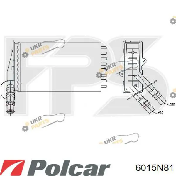 6015N8-1 Polcar radiador de calefacción