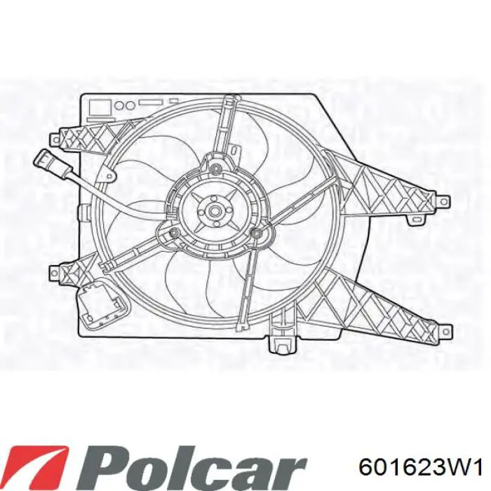 601623W1 Polcar ventilador (rodete +motor refrigeración del motor con electromotor completo)