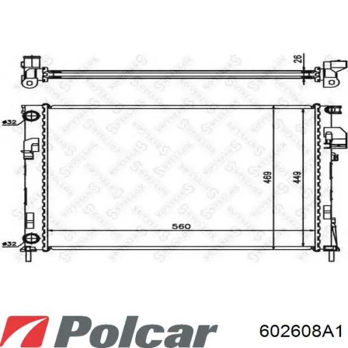 Comprar 602608A1 Polcar Radiador de auto