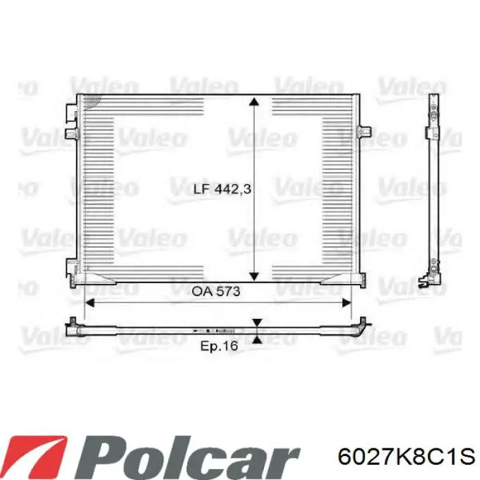 6027K8C1S Polcar condensador aire acondicionado