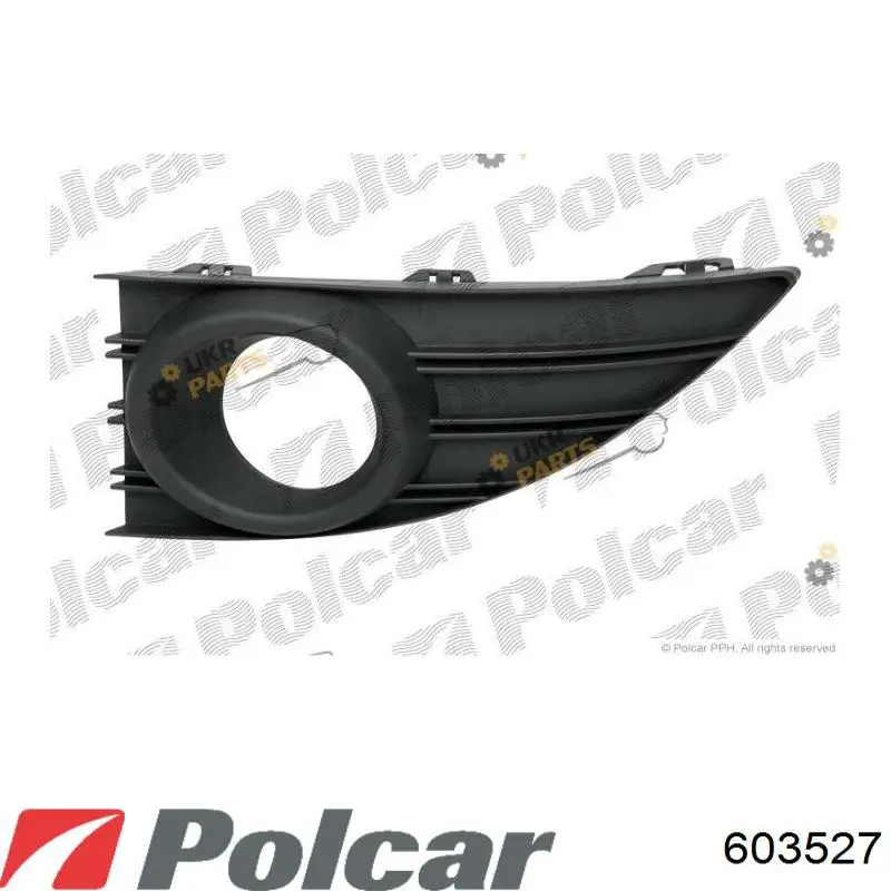 603527 Polcar Rejilla, parachoques delantero