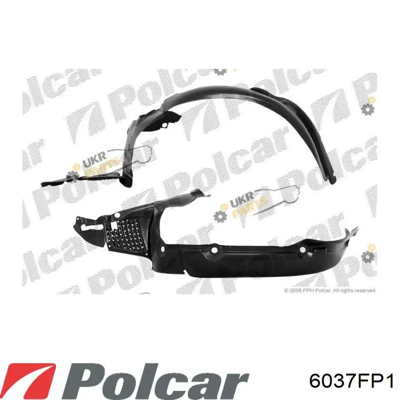 Guardabarros interior derecho, aleta delantera Polcar 6037FP1 precio, desde 25,12 EUR