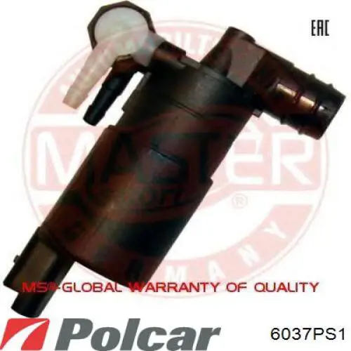 Comprar 6037PS1 Polcar Bomba de agua limpiaparabrisas, delantera