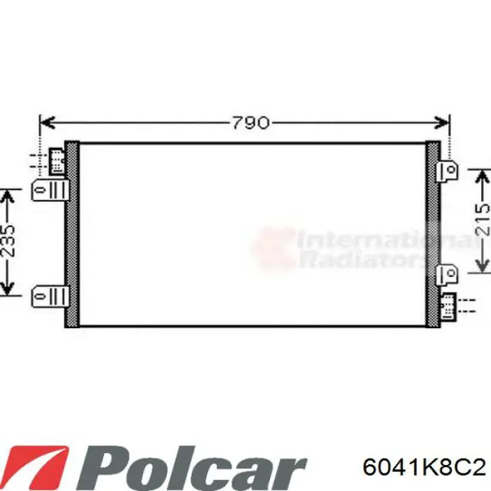 6041K8C2 Polcar condensador aire acondicionado