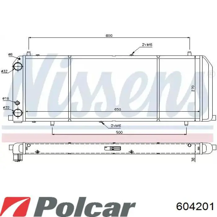 Aleta delantera izquierda 604201 Polcar