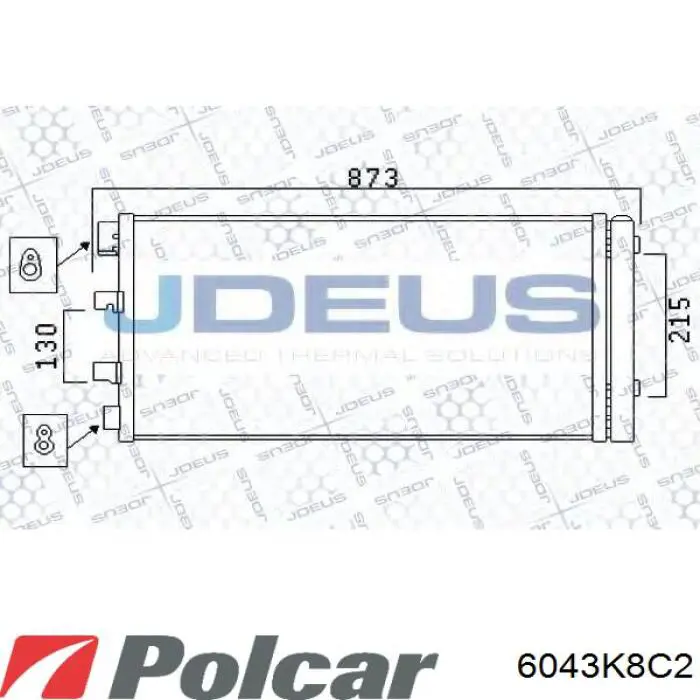 Comprar 6043K8C2 Polcar Condensador de aire acondicionado