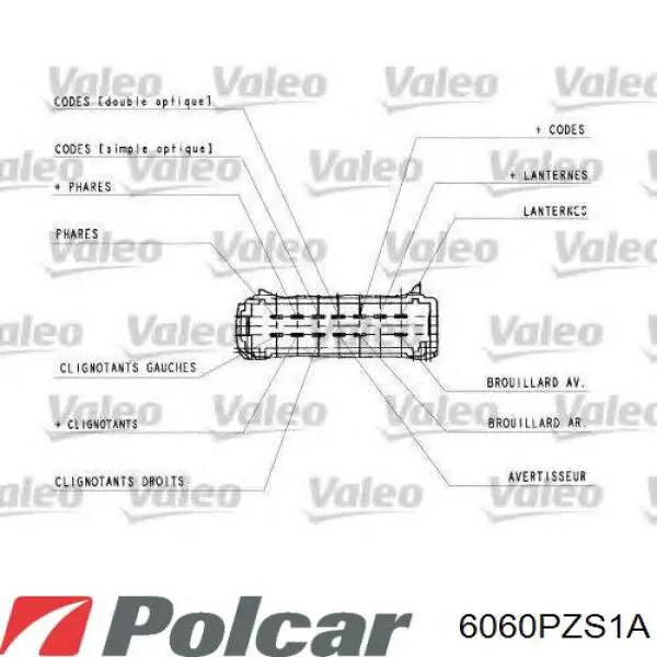 Comprar 7701044278 Renault (RVI) Conmutador izquierdo de la columna de dirección