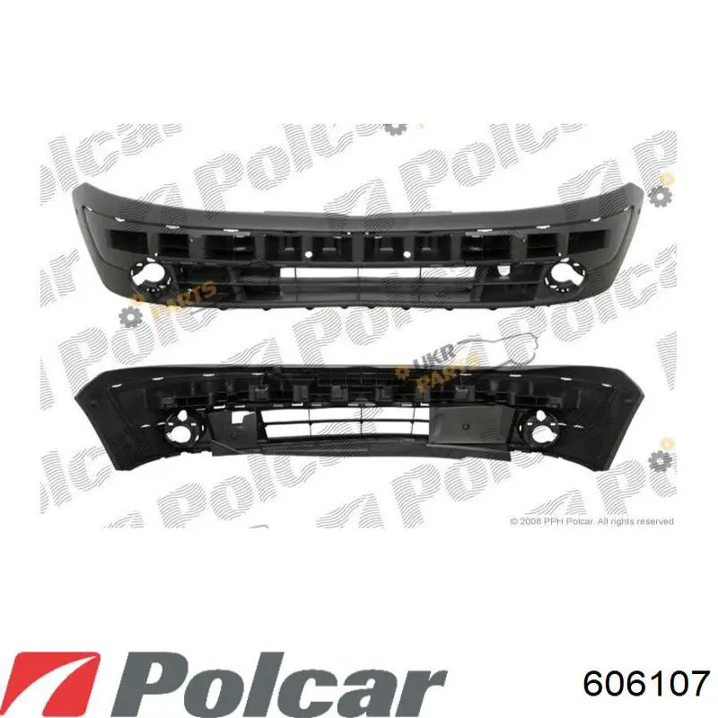 606107 Polcar Paragolpes delantero