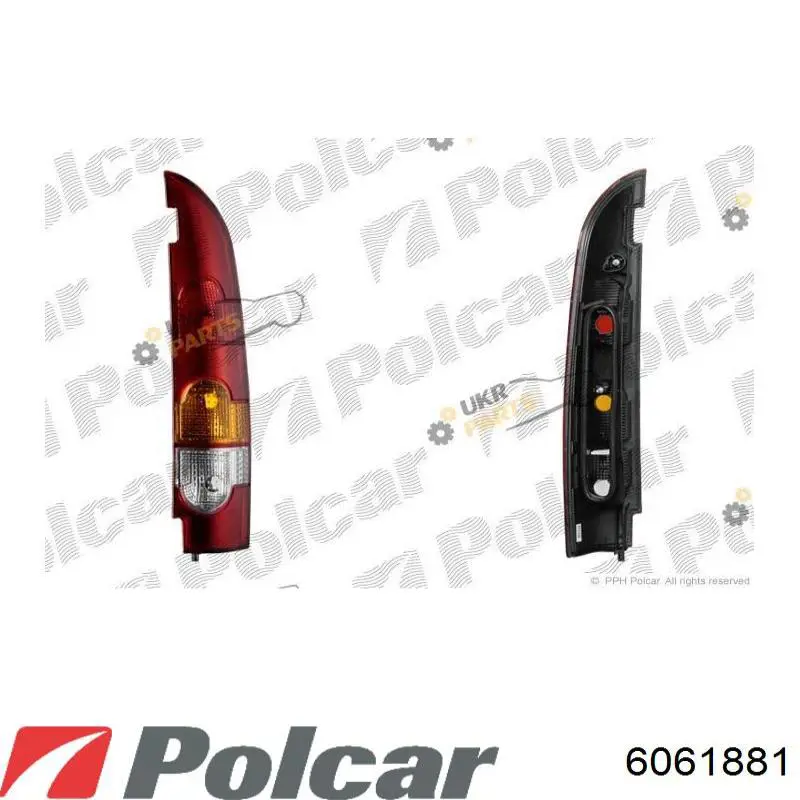 6061881 Polcar Piloto trasero derecho