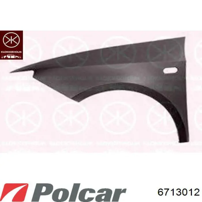 Aleta delantera izquierda 6713012 Polcar