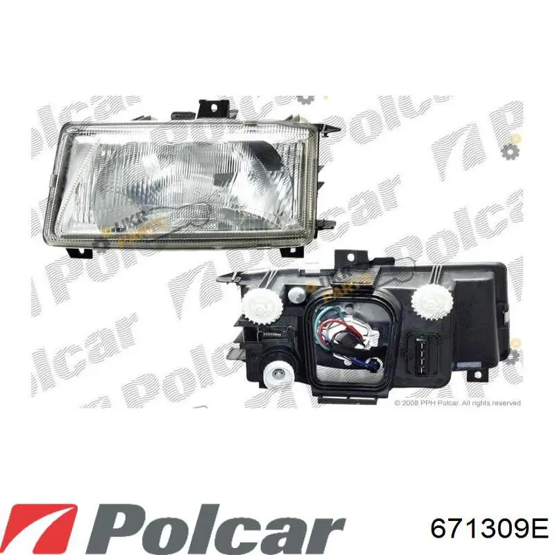 Faros delantero izquierdo para Seat Inca 