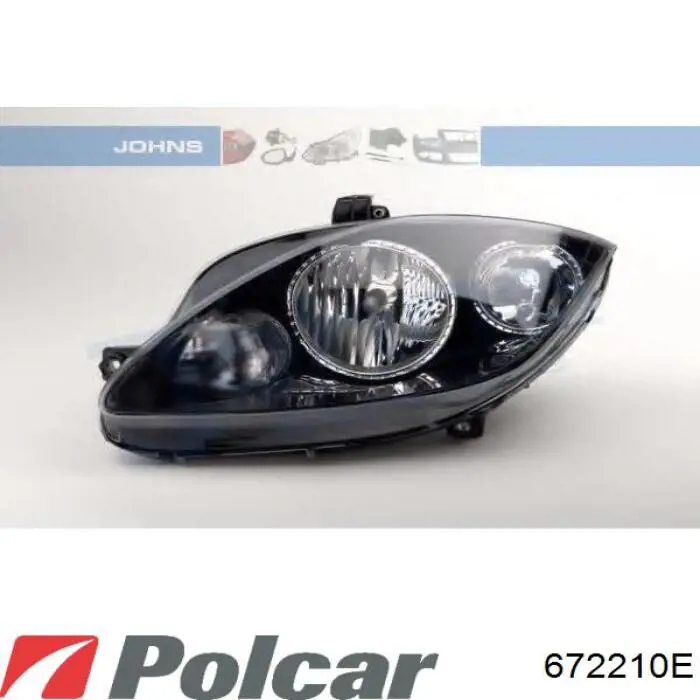 672210-E Polcar faro derecho