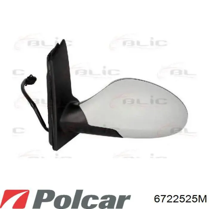 Espejo de retrovisor derecho 4934818 VAN Wezel