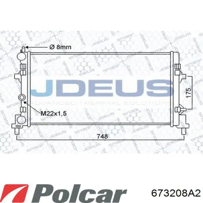 Comprar 673208A2 Polcar Radiador de auto