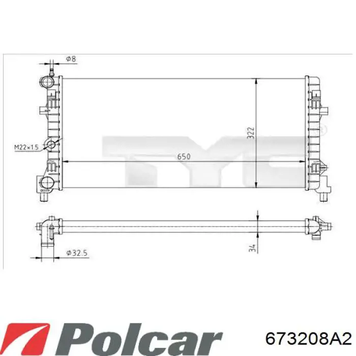 673208A2 Polcar Refrigeración del motor