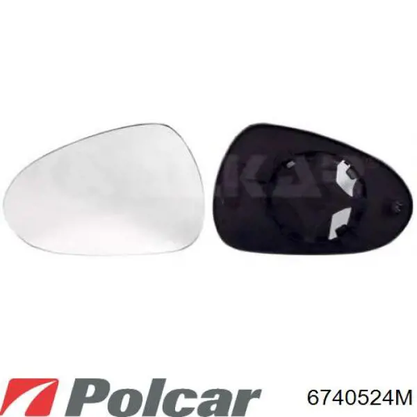 6740524M Polcar espejo retrovisor derecho