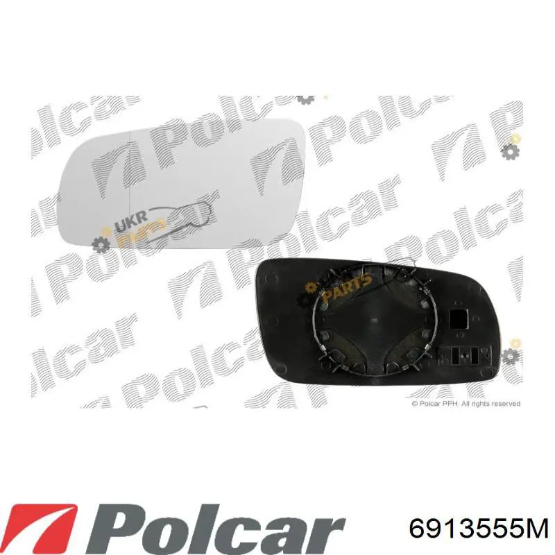 1U1857502H01C VAG cristal de espejo retrovisor exterior derecho