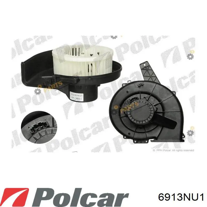 Ventilador habitáculo 6913NU1 Polcar