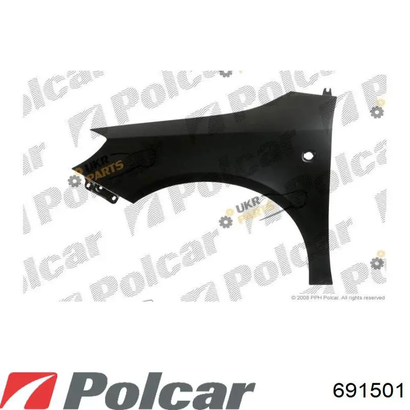 691501 Polcar Aleta delantera izquierda