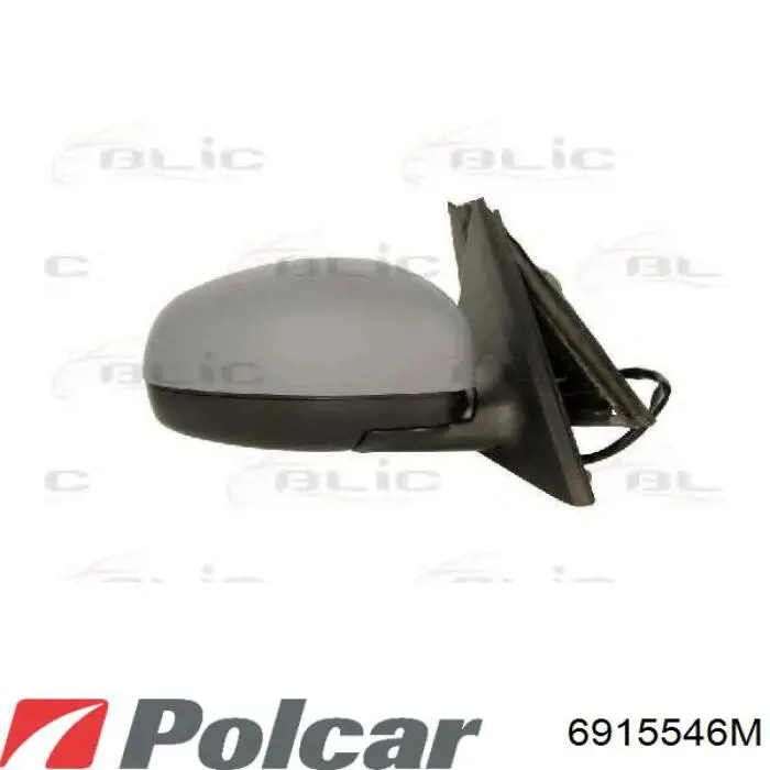 Cristal de espejo retrovisor exterior izquierdo Polcar 6915546E precio, desde 14,43 EUR