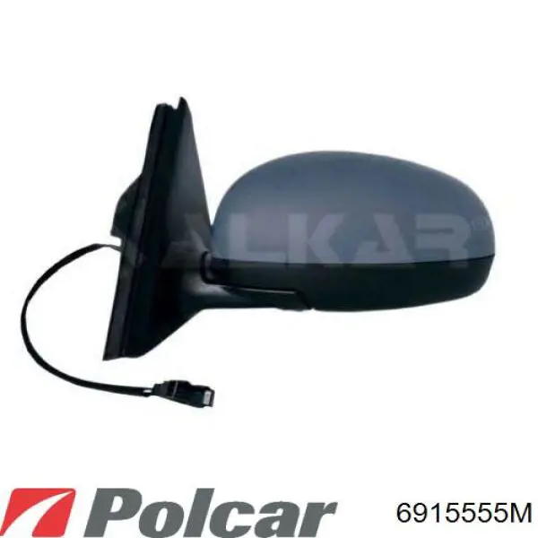 6915555M Polcar cristal de espejo retrovisor exterior derecho